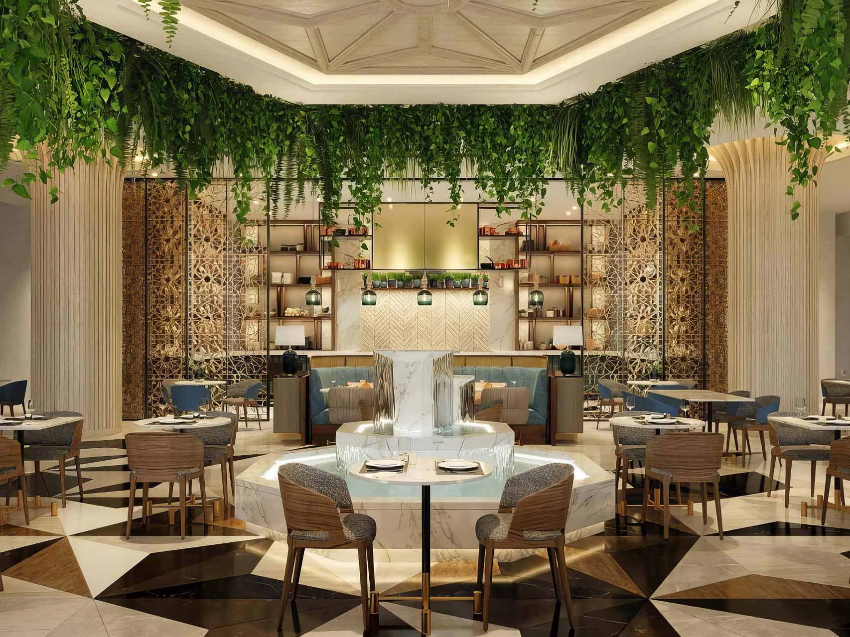 凯宾斯基酒店餐厅就餐区全景